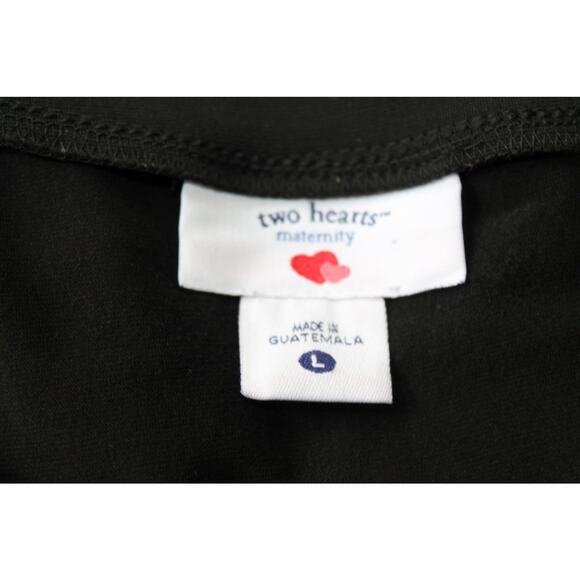 Two Hearts Maternity Dress Black Tie Around Waste‎ Size Large - Picture 5 of 6
